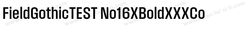 FieldGothicTEST No16XBoldXXXCond字体转换